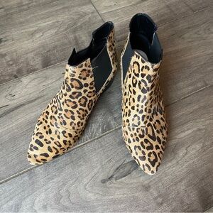 Leopard Print Ankle Boots